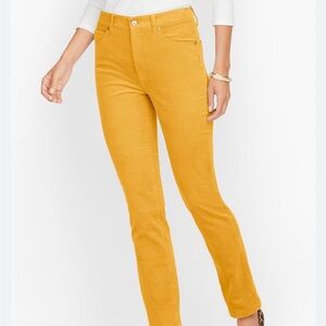 Talbots Mustard Corduroy Straight Leg Jeans